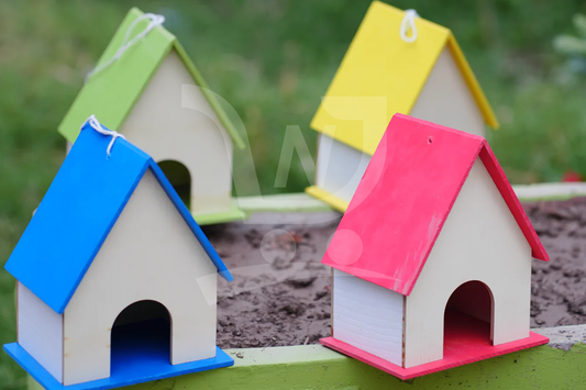 Cozy Wide-Roof Birdhouse