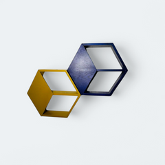 Set of 2 Luxury Modern Wooden Wall Shelves – MDF Laminated Wood Shelves for Stylish Home Decor