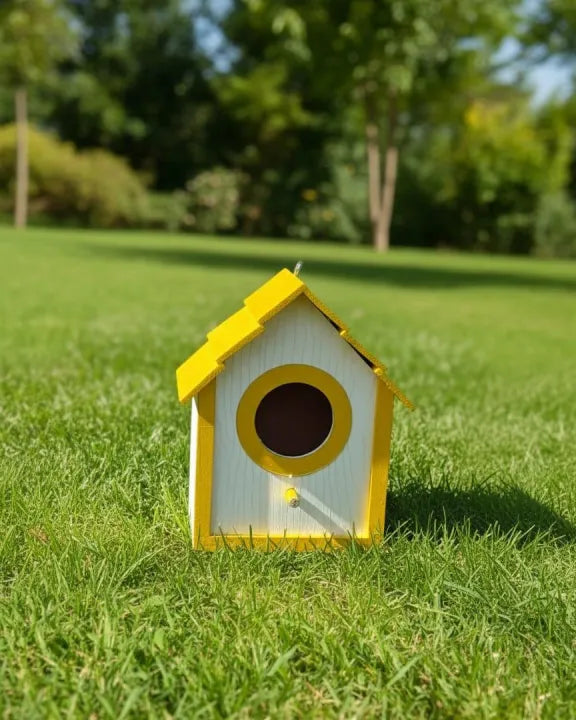 Premium Gold Ring PVC Bird House
