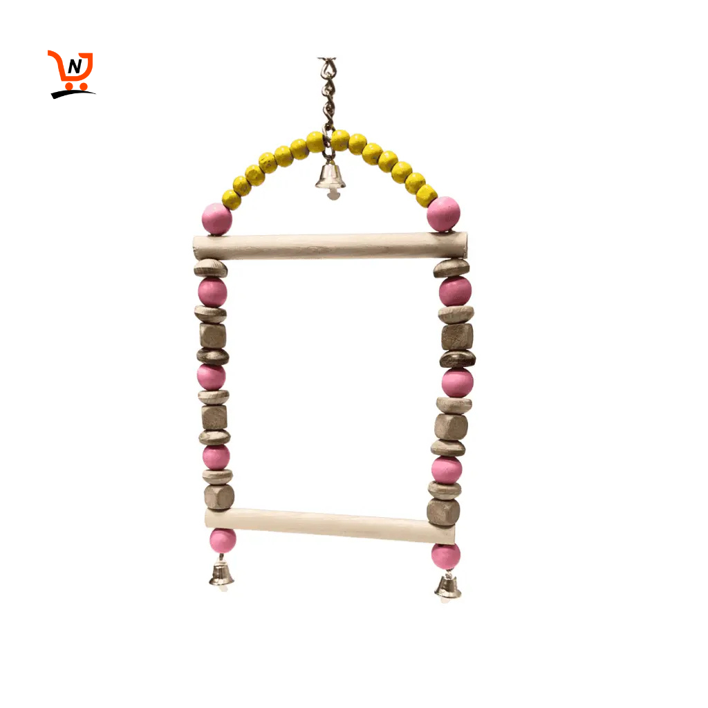 (pack of two) Bird Rainbow Toy  – Colorful Hanging Chew Toy for Parrots, Budgies, Cockatiels, and Small Birds | Interactive Cage Accessories