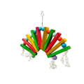 Arc Toy for Birds – Colorful Wooden Climbing Ladders & Swing Toys for Parrots, Cockatiels & Small Birds