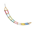 Large Ladder Swings for Birds – Colorful Wooden Climbing Ladders & Swing Toys for Parrots, Cockatiels & Small Birds
