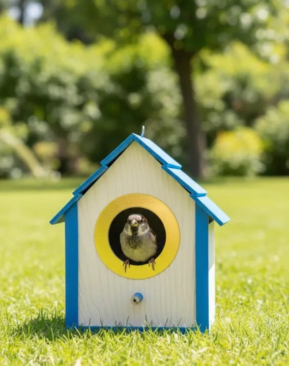 Premium Gold Ring PVC Bird House