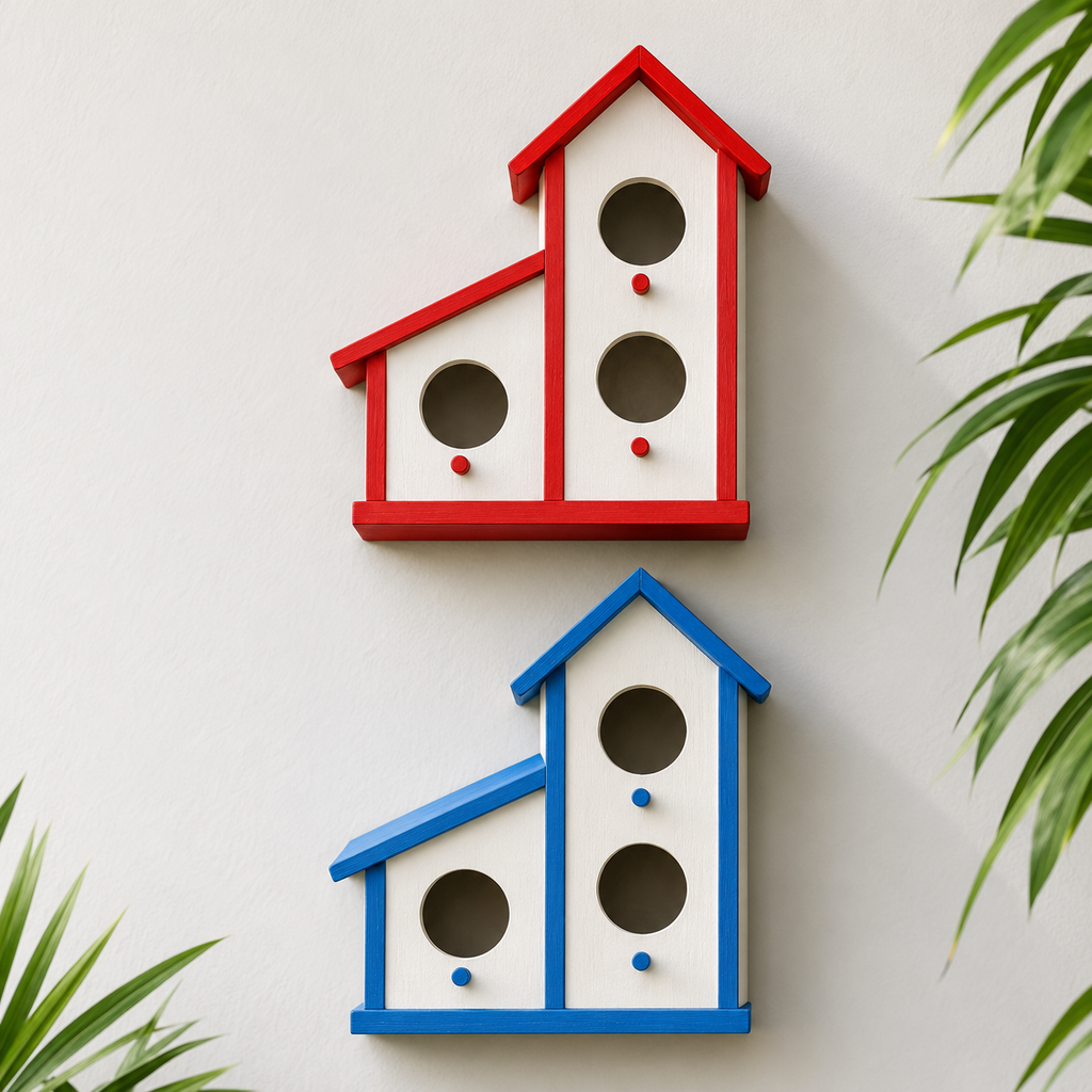 3 in 1 Colony Bird house - (With Free Gold Ring Bird House)