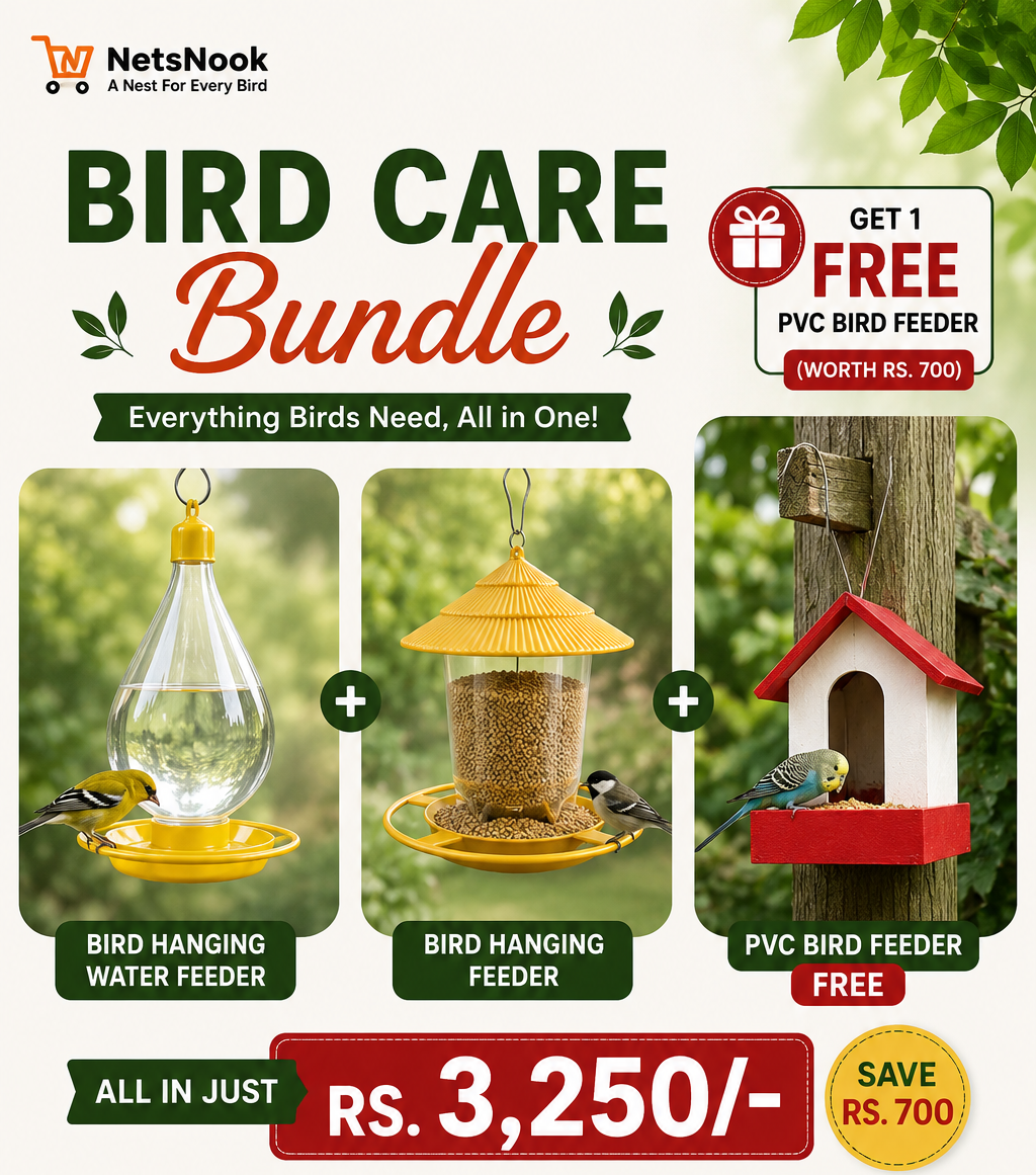 Bird Care Bundle - (With Free PVC Bird Feeder)