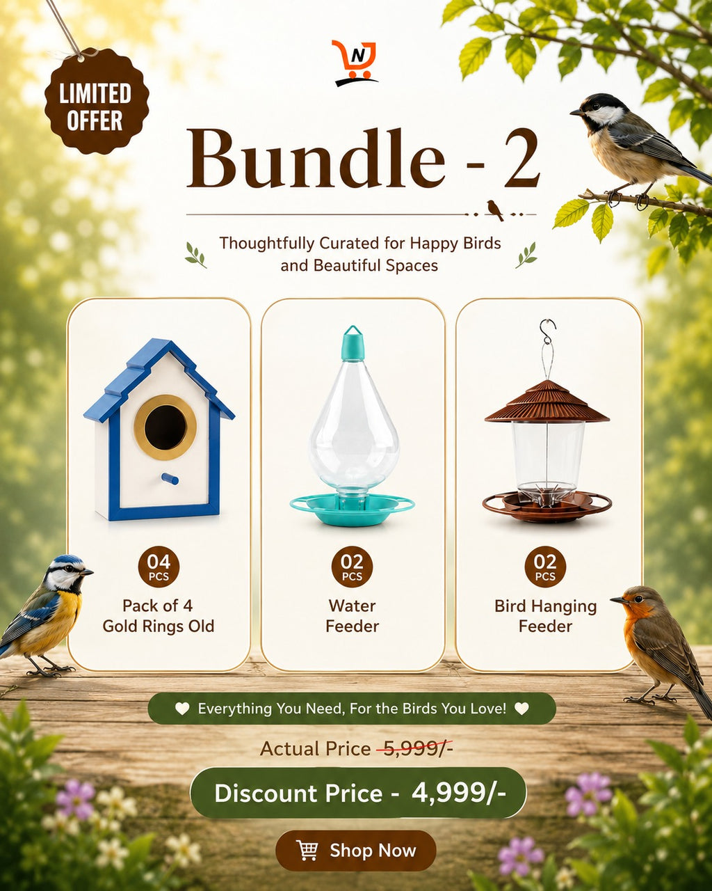 Bundle 2 – Complete Bird Lover's Combo