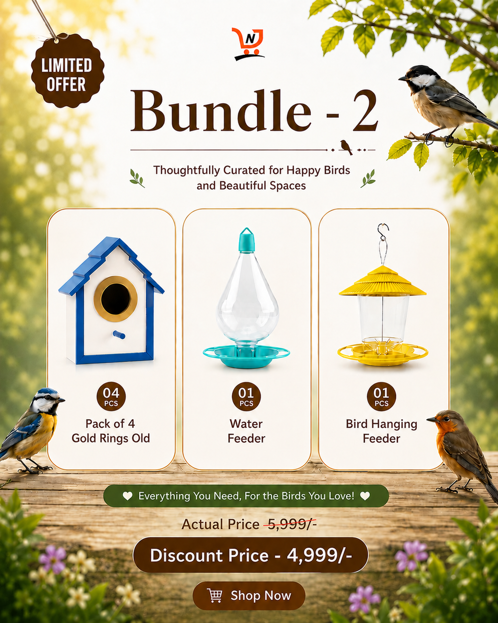 Bundle 2 – Complete Bird Lover's Combo