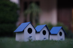 (Pack Of 4) PVC Bird House Waterproof Plain