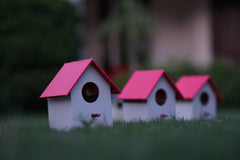 (Pack Of 4) PVC Bird House Waterproof Plain