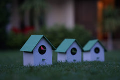 (Pack Of 4) PVC Bird House Waterproof Plain