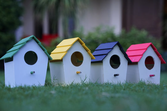 (Pack of 4) PVC Bird House Waterproof New Style