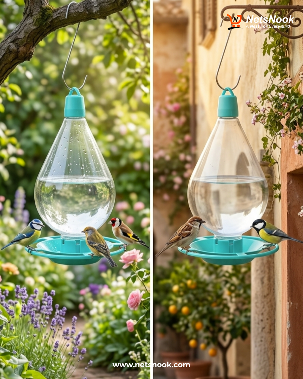 Bird Hanging Water Feeder