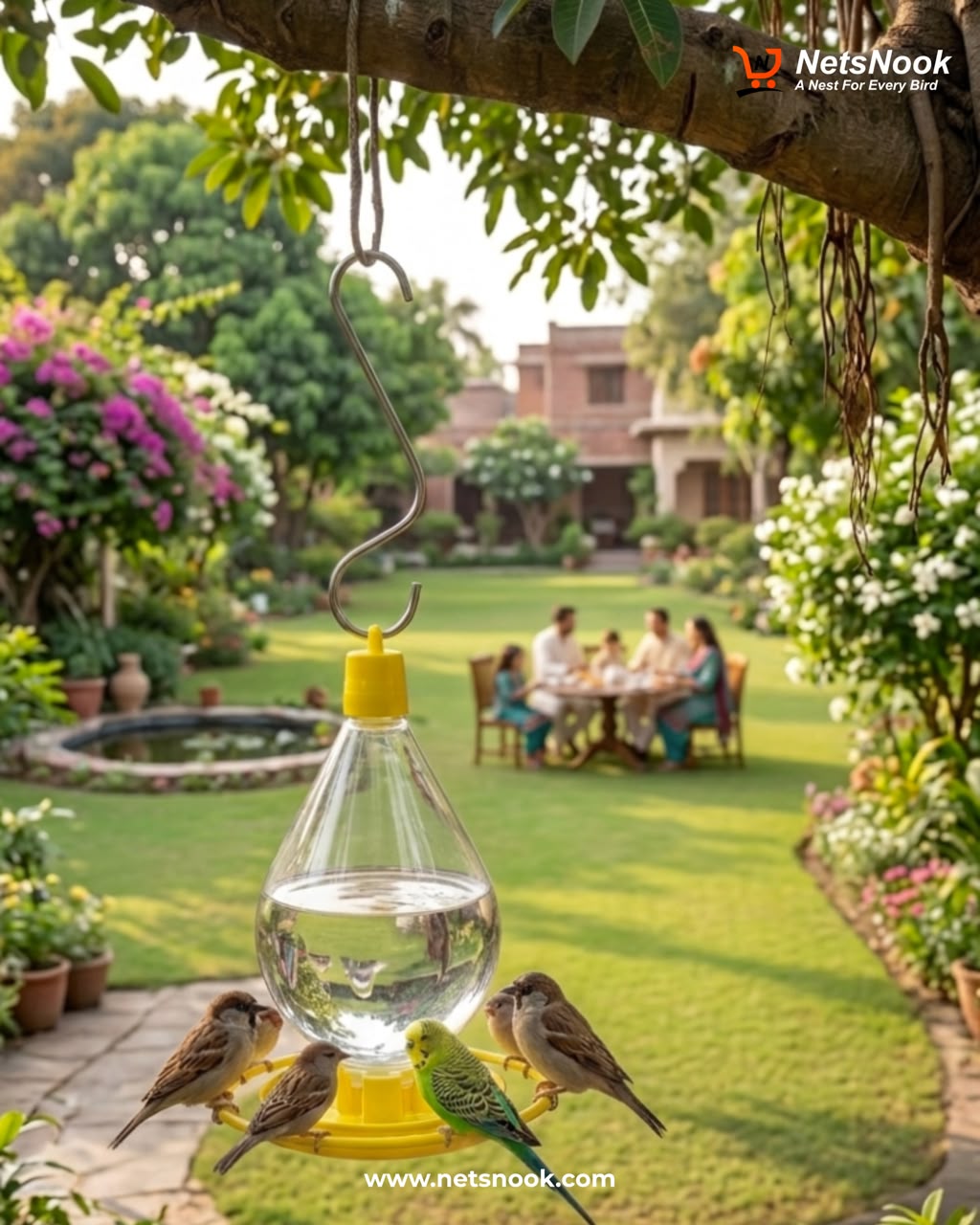 Bird Hanging Water Feeder