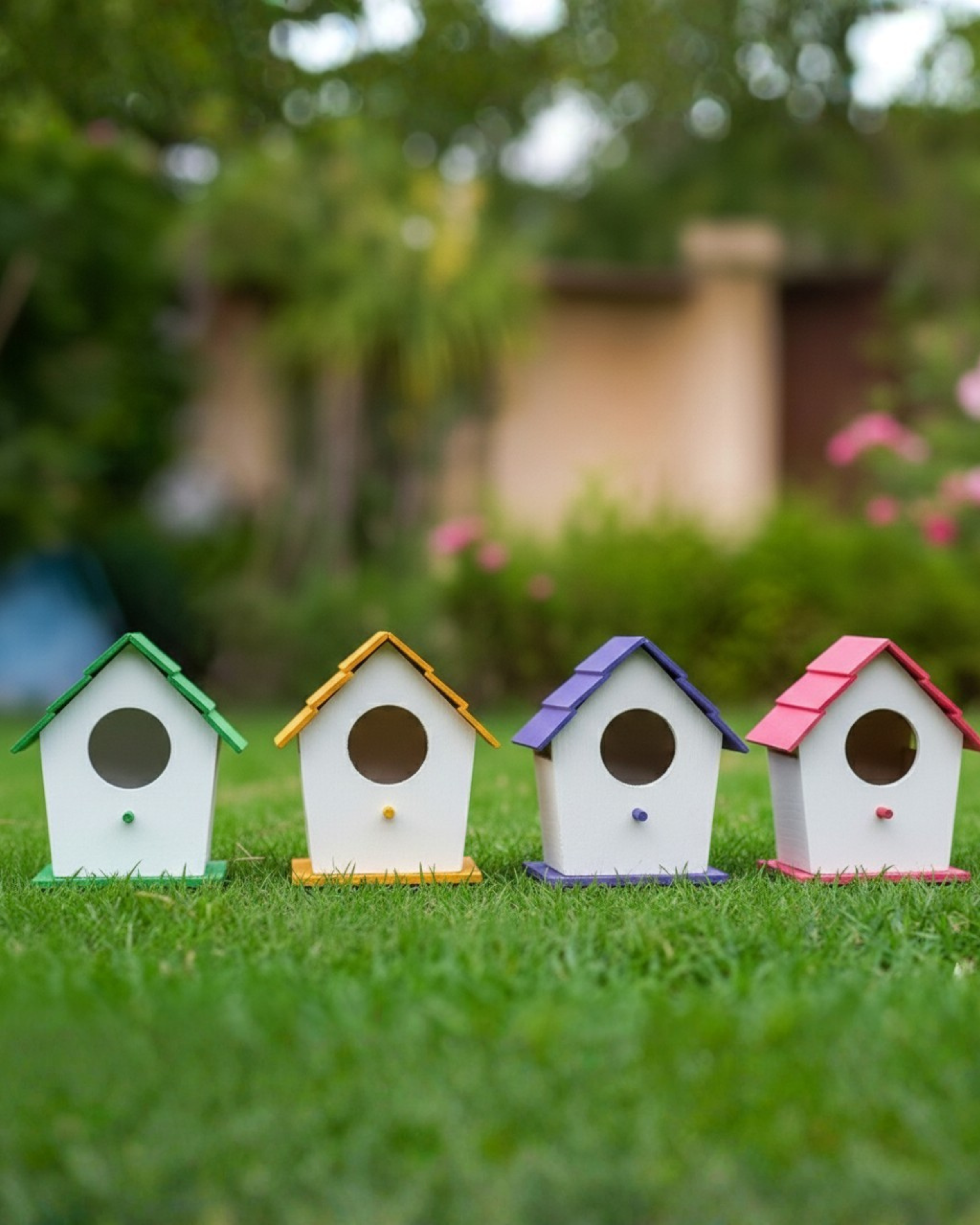 (Pack of 4) PVC Bird House Waterproof New Style