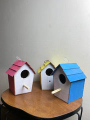 (Pack of 3) Wooden New Style Bird House