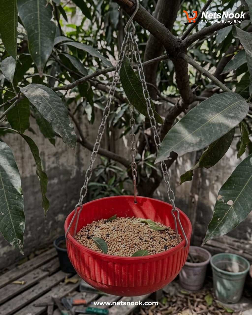 Bird Bowl Hanging Feeder