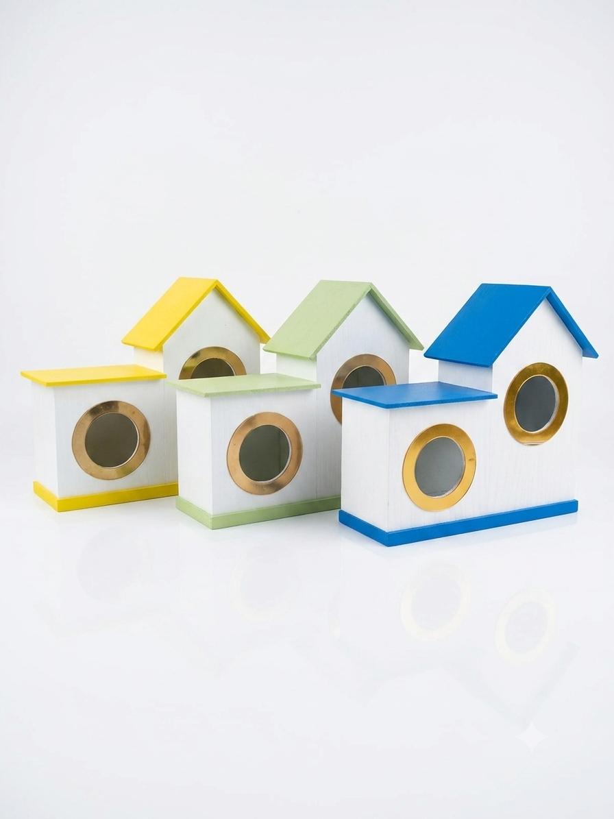 2 in 1 Gold Ring PVC Bird House