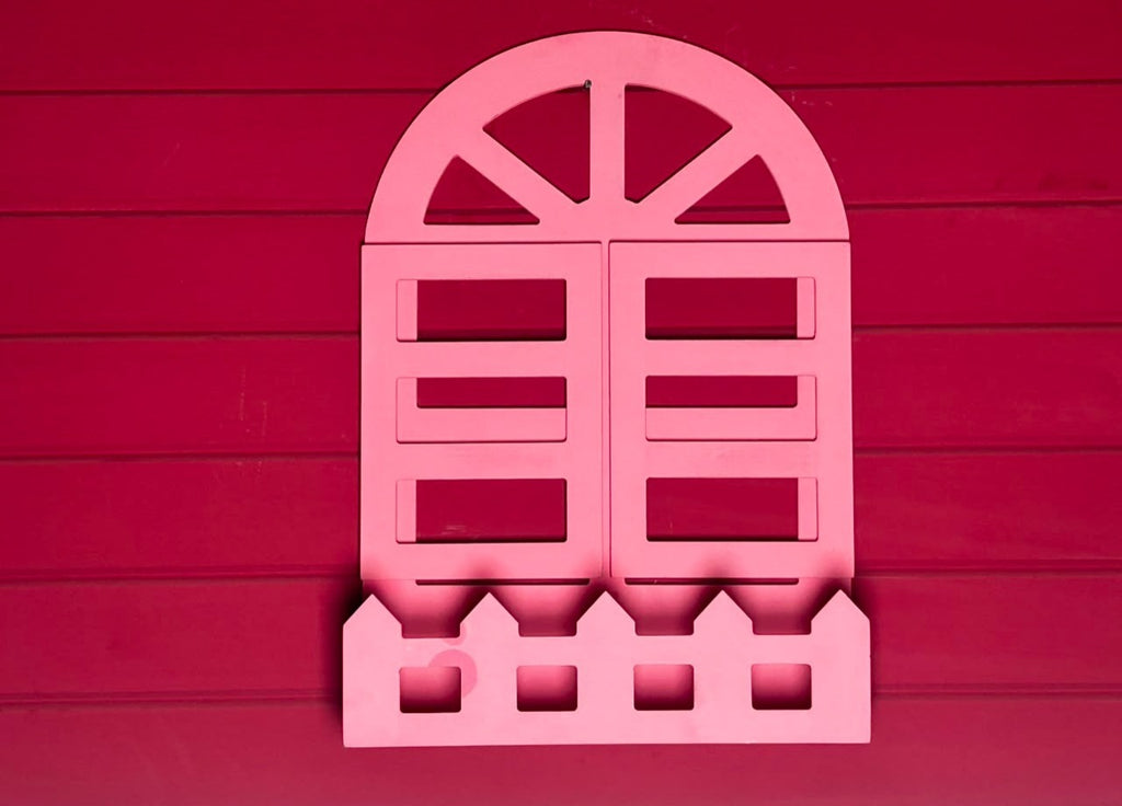 Wooden Decorative Window - Pink