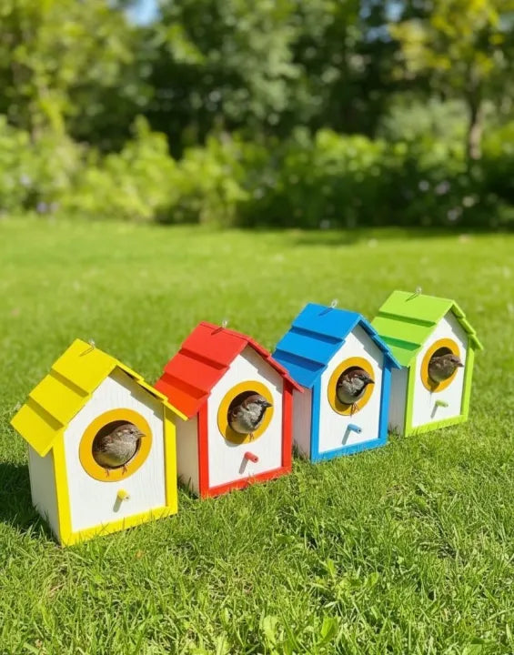Premium Gold Ring PVC Bird House